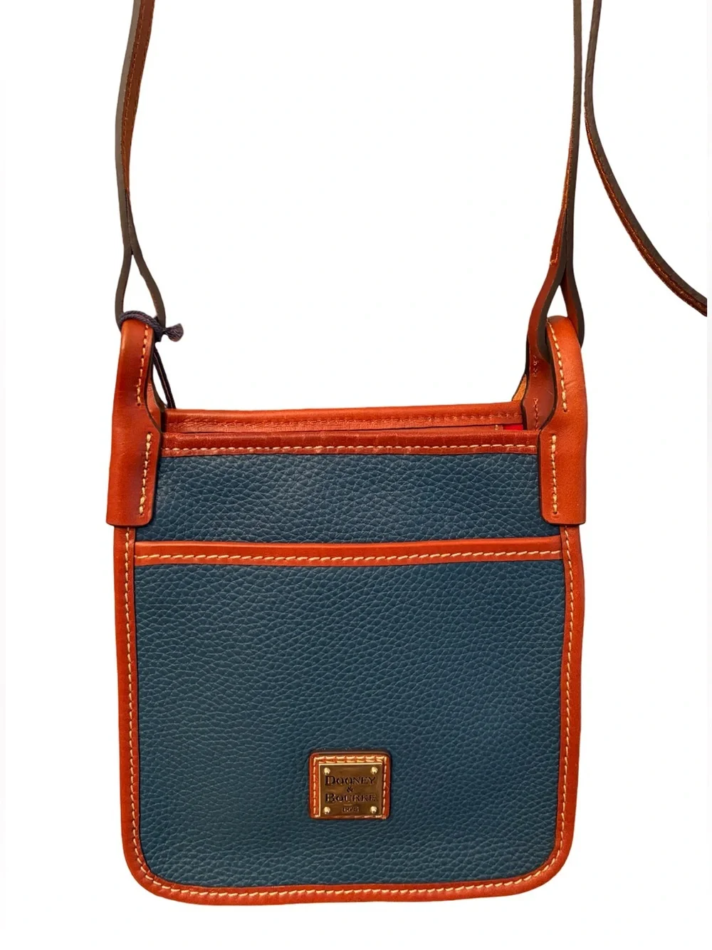 Dooney & Bourke Pebble Grain Letter Carrier Crossbody Forest Green NWT